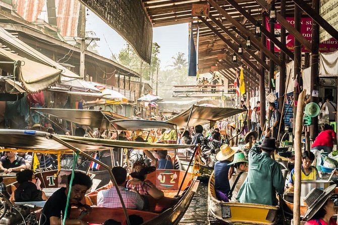 From Bangkok : Damneon Saduak Floating Market & Erawan Waterfall - Who will enjoy this day most?
