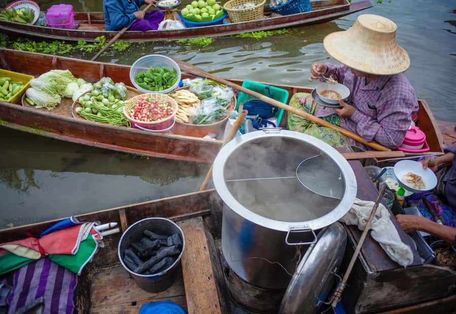 From Bangkok: Maeklong Railway and Floating Market Food Tour - Leaving Bangkok in a small group