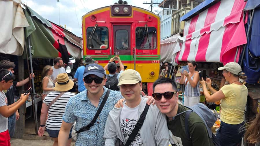 From BANGKOK: Railway Market and Amphawa Floating market - Walking, shopping, and local sweets