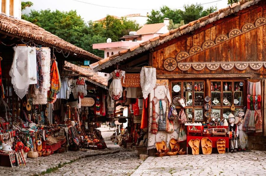 From Durres & Golem: Kruja Castle, Old Bazaar - The drive from the coast to Kruja