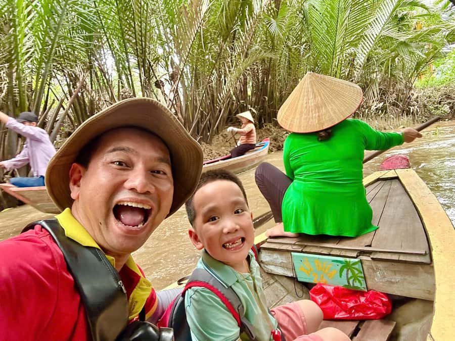 From HCM: Mekong Delta Floating Market 3days exit Phnom Penh - Ben Tre coconut candy and Unicorn Island