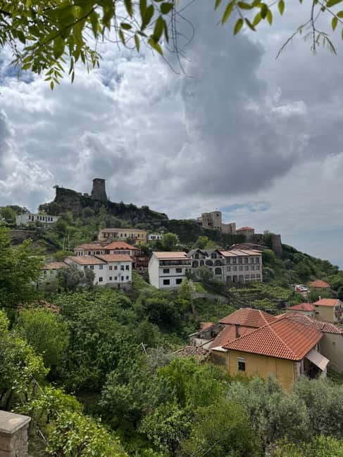From Tirana/Shkoder: Kruja Castle, Old Bazaar, Sari Salltik - The mosque, tower, and older remains