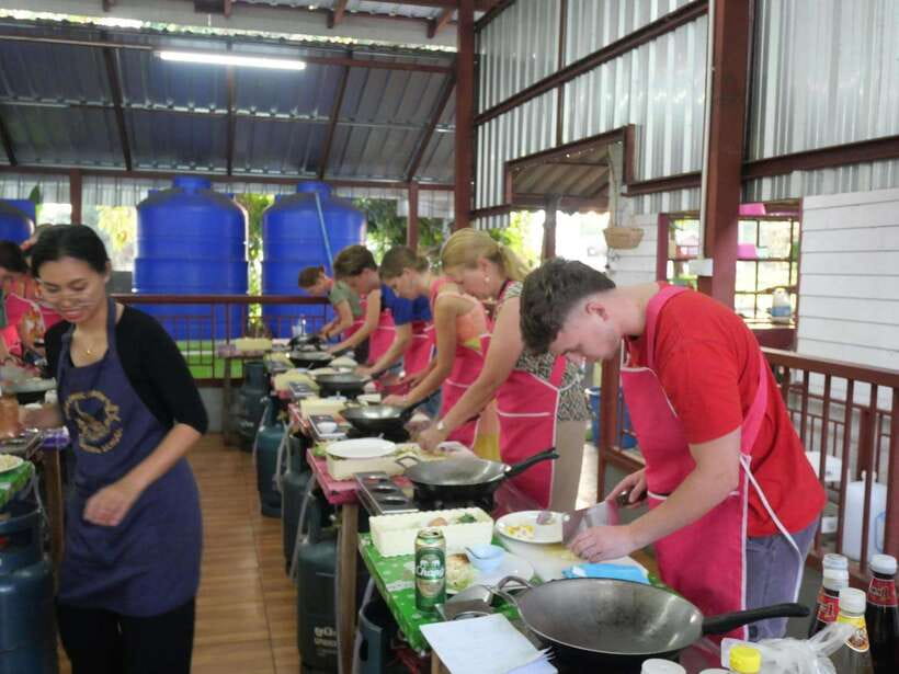 Full Day Thai Cooking Class in Organic Farm and Market - Walking through the organic farm
