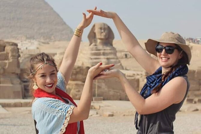 FULL Day Tour Pyramids of Giza , THE Egyptian MUSEUM And Khan El Khalili Market - Starting at Giza with the pyramids and Sphinx