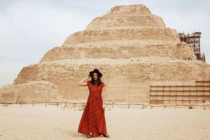 Giza Pyramids, Memphis, Sakkara, Dahshur Pyramids & El Khan Bazaar-Private Tour - Transport, guides, and the human side of the tour