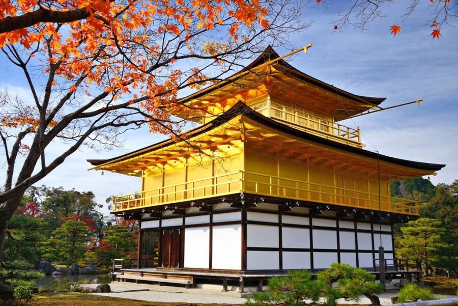 Golden Pavilion, Nijo Castle, & Nishiki Market Half day tour - Kinkaku-ji and the famous reflection