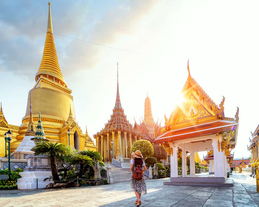 Grand Palace, Damnoen Floating Market & Maeklong Market Tour - The Grand Palace and its royal setting