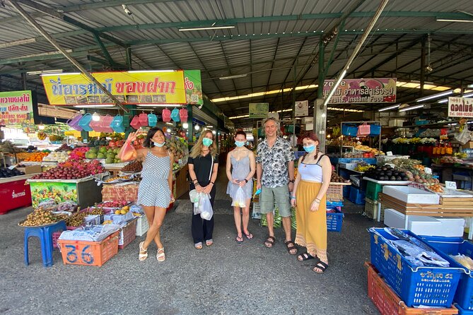 Half day Thai cooking Class + Market tour+Garden tour - The extra market stop in Patong