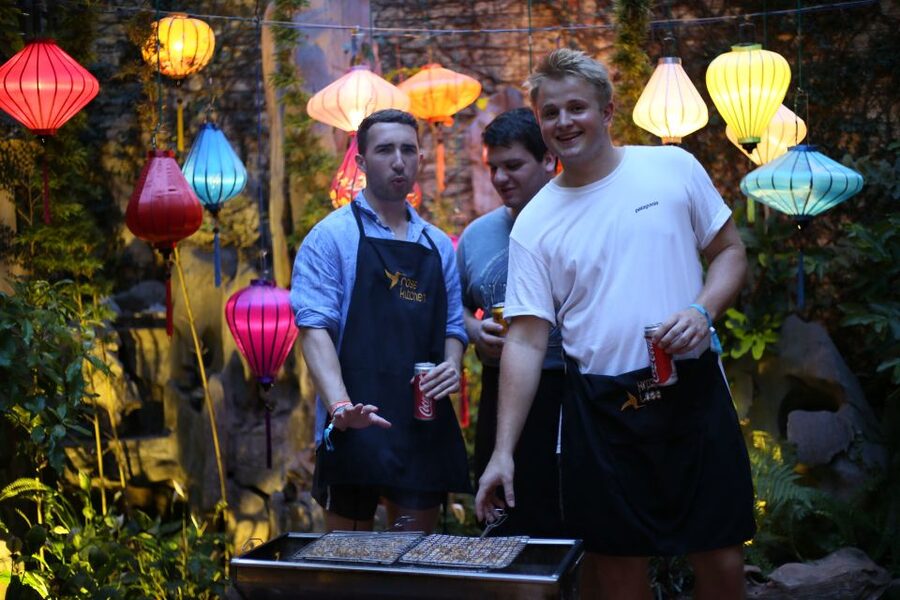 Hanoi: Cooking Class in a Local Villa with Market Tour - The best part: sitting down to eat