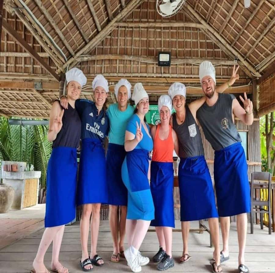 Hoi An: Bay Mau Cooking Class w/ Market & Basket Boat Option - The Coconut Basket Boat: Fun, But Not Quiet