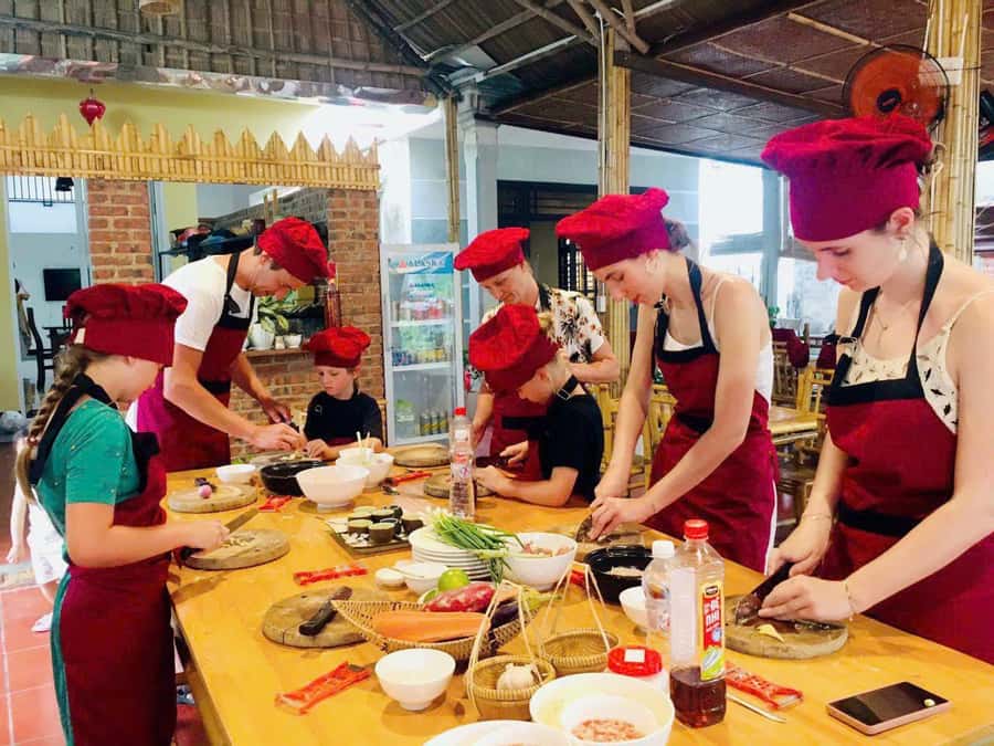 Hoi An: Cooking Class in Coconut Jungle with Market Tour - Sitting Down With A Local Chef
