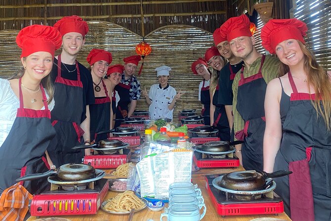 Hoi An Cooking Class(Local market,Basket Boat,Fishing & Cooking) - Trying crab fishing in a basket boat