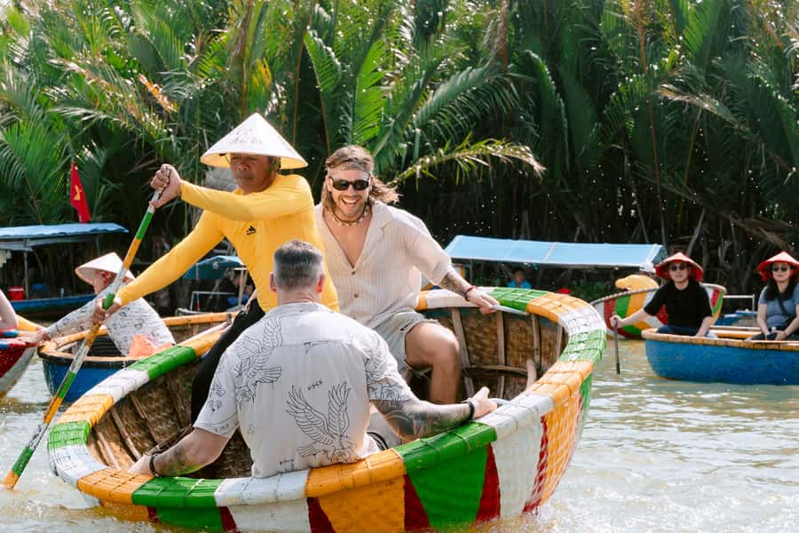 Hoi An: Market Experience with Optional Fishing and Cooking - Cam Thanh’s round boats and coconut waterways