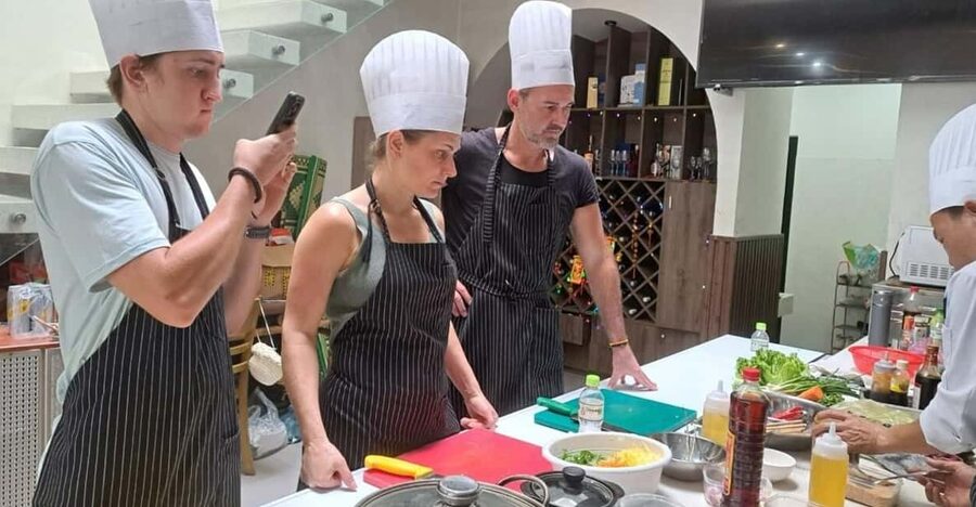 Hoi An:Vegetarian Cooking Class & Explore Market wChef Thanh - Eating what you have prepared