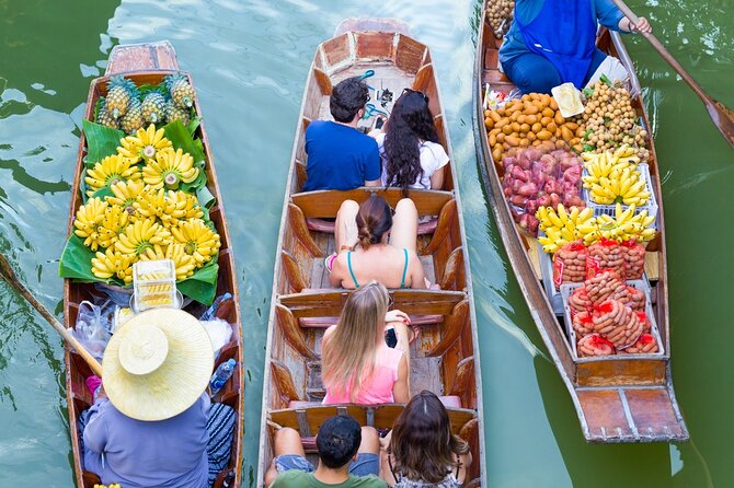 Iconic Markets: Damnoen & Train Market Explore - Damnoen Saduak Floating Market by boat