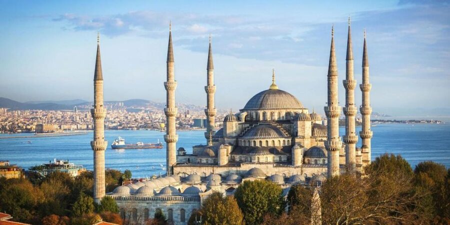 Istanbul Old City to Grand Bazaar Tour - The Blue Mosque and the details above your head