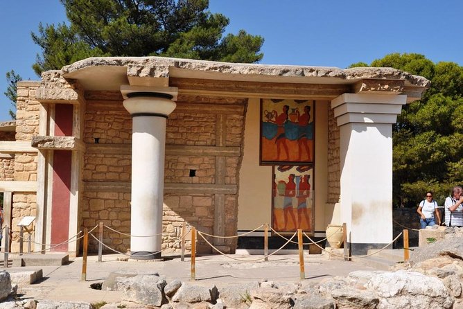 Knossos Palace guided tour - Heraklion City tour + market - The Patsides farm stop and Cretan products
