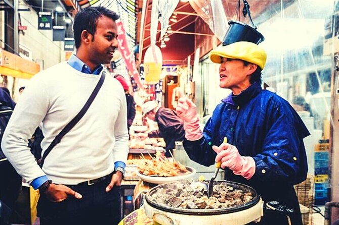 Kuromon Market Tour: All inclusive 6~8 Dishes & 3~4 samplings - Starting at Nippombashi Station at 2:00 pm