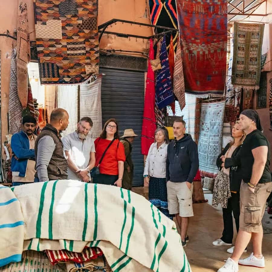 Marrakech: Medina and Souks Walking Tour - Rooftop tea above the medina