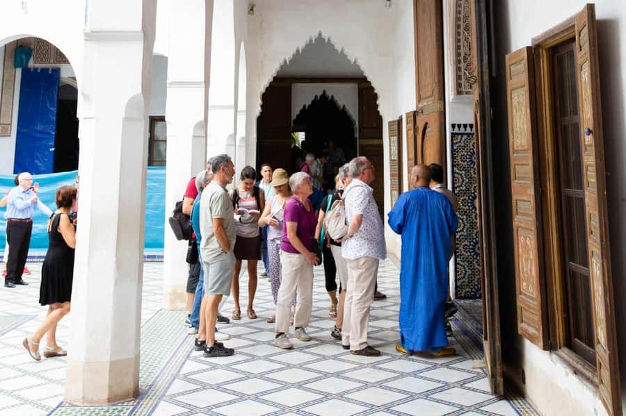 Marrakech: Monuments, Souks and Medina Guided Walking Tour - The medina at walking pace
