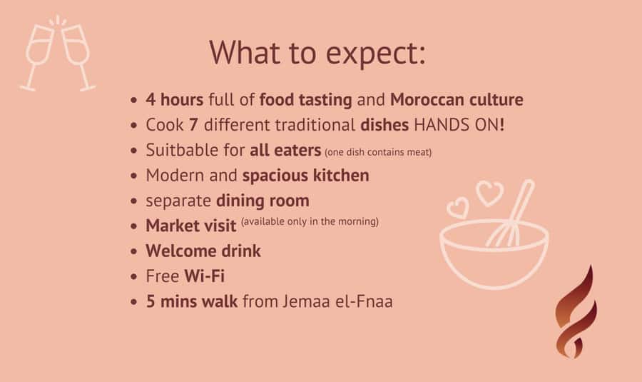 Marrakech: Moroccan Cooking Class with Market Visit and Meal - Preparing several Moroccan dishes