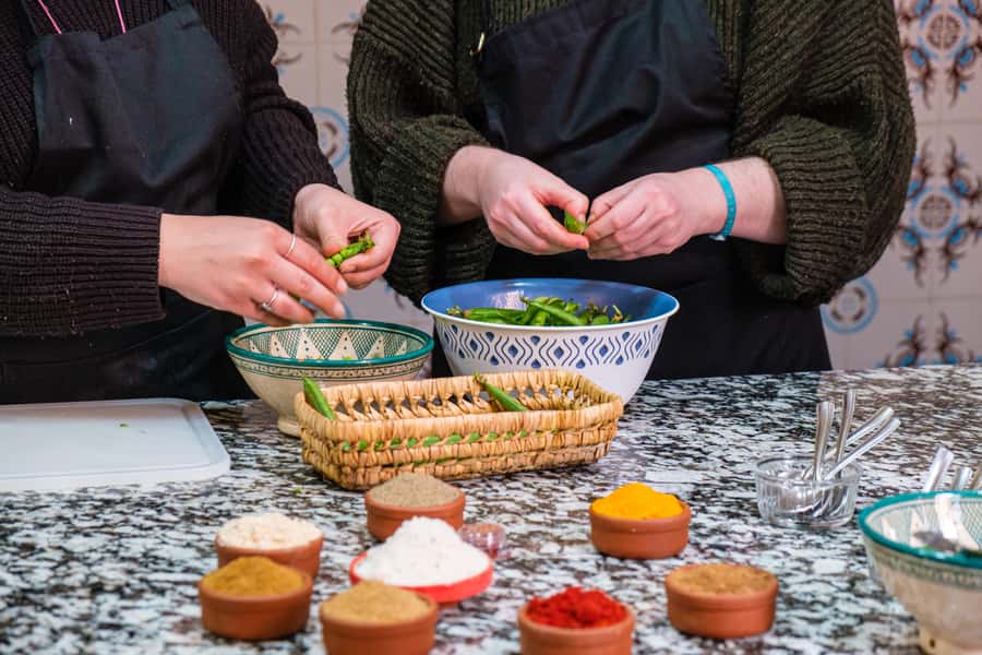 Marrakech: Moroccan Cooking Class with Market Visit and Meal - Timing, meeting point, and practical details