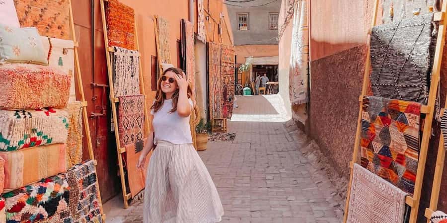 Marrakech Private Souks Shopping Tour - Leather souks filled with bags and belts