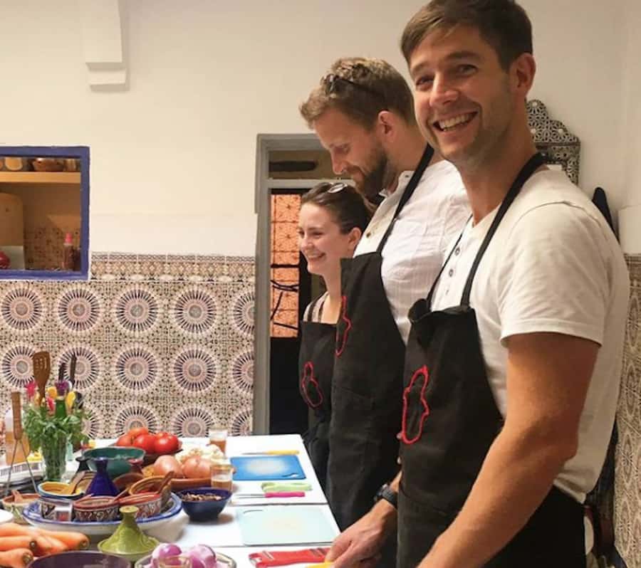 Marrakech: Traditional Moroccan Cooking Class & Market Visit - Eating the meal you prepared