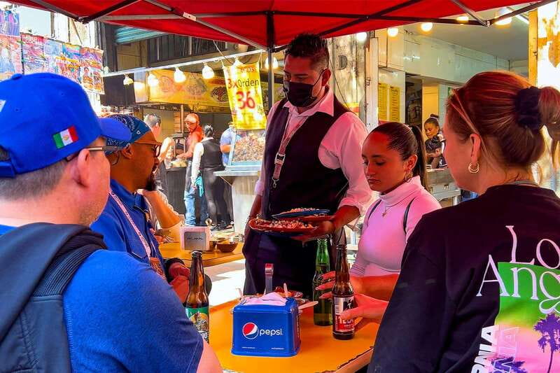 Mexico City: Exotic Food Tasting Tour & Local Markets - Starting near Hostal Amigo and entering the historic center
