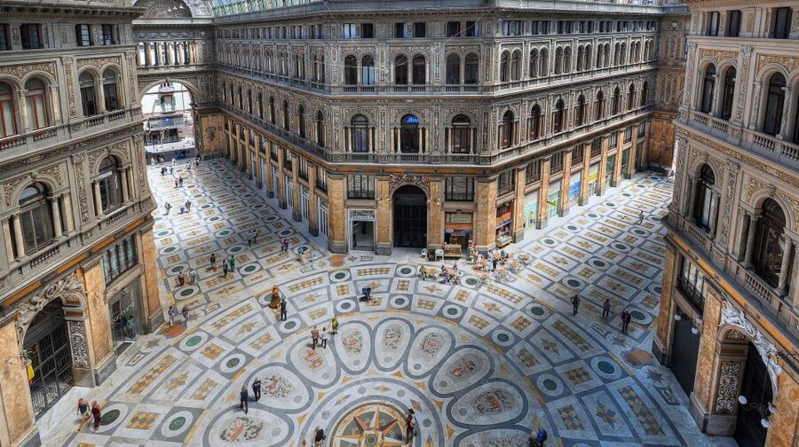 Naples: City and Street Food Market - Piazza del Plebiscito and the Royal Palace