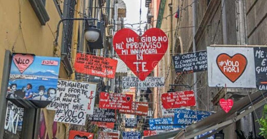 Naples: The Spanish Quarters, Street Art and Local Market - Finding the Maradona murals