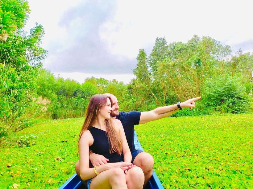 Nature reservation and Floating Market - The one-hour drive to Lung Ngoc Hoang