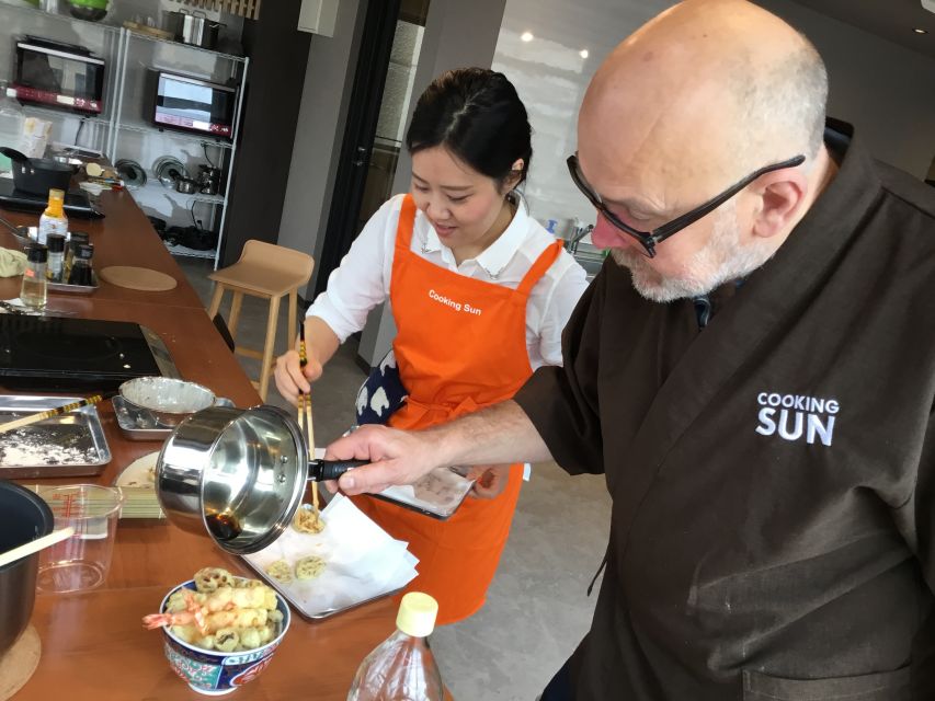 Nishiki Market Food Tour with Cooking Class - Cooking in a private studio