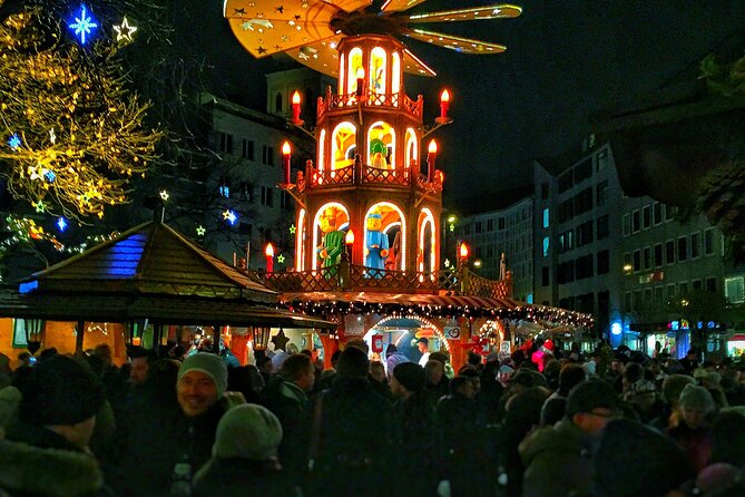 Original Munich Christmas Market Tour with Festive Wine and Food - The Subway to Theresienwiese