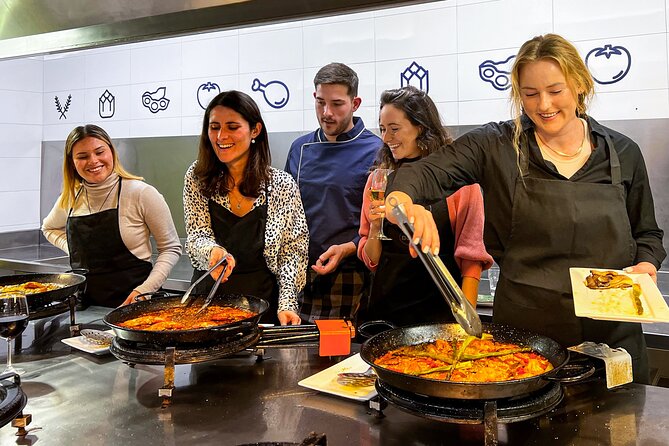 Paella Cooking Class, Wine Tasting & Central Market in Valencia - The price and what you receive