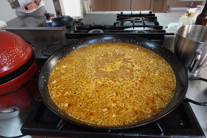 Paella & Sangria Class with Tapas and Market Visit - Seafood, meat, or vegetarian paella