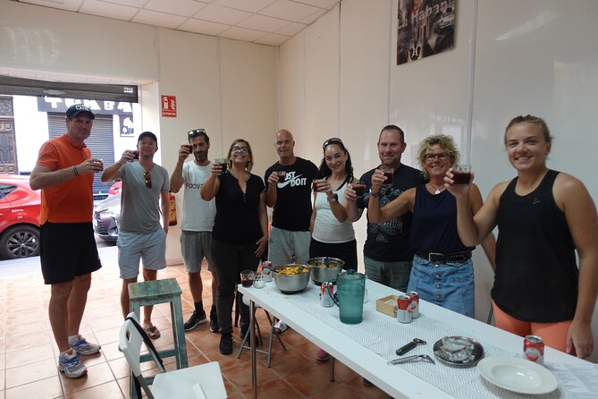 Paella & Sangria Class with Tapas and Market Visit - Eating together at the end