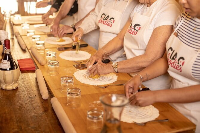 Pasta and Tiramisu Cooking Class with optional Local Market Tour - Kneading Egg Pasta by Hand