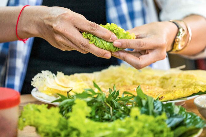 Phnom Penh Morning Market & Food Tour by Tuktuk - Includes All Food & Drinks! - Stop four: yellow turmeric crepes
