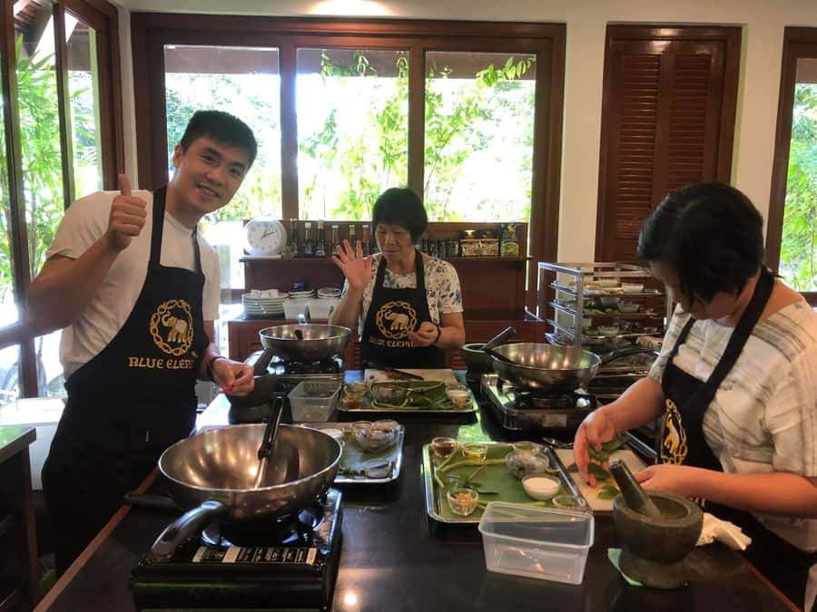 Phuket - Blue Elephant Thai Cooking Class with Market Tour - Four dishes at your own cooking station