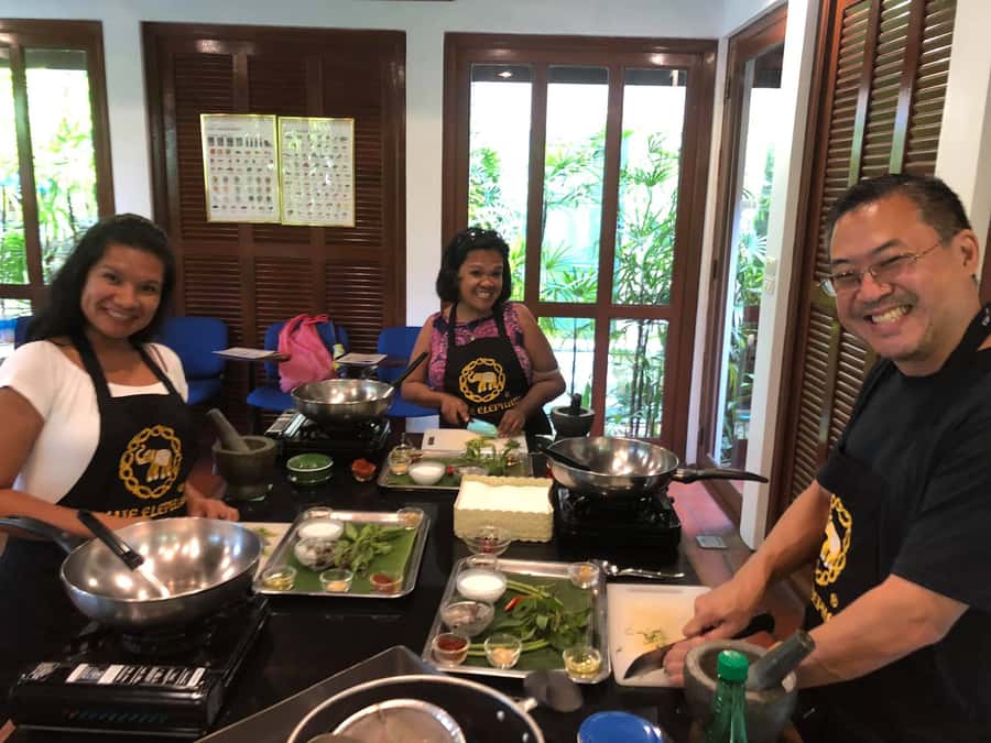 Phuket - Blue Elephant Thai Cooking Class with Market Tour - Eating lunch at Blue Elephant