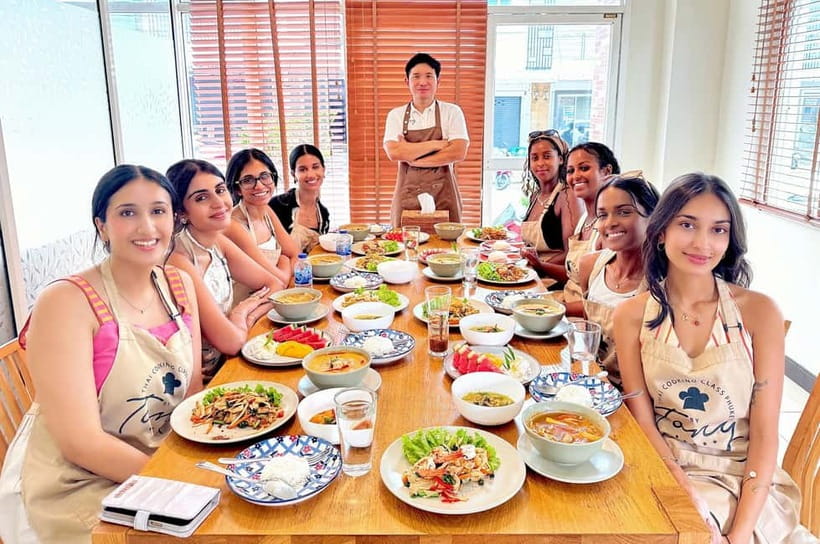 Phuket: Thai Cooking Class with 4 Dishes and Market Visit - At the local market: Thai food before the cooking begins