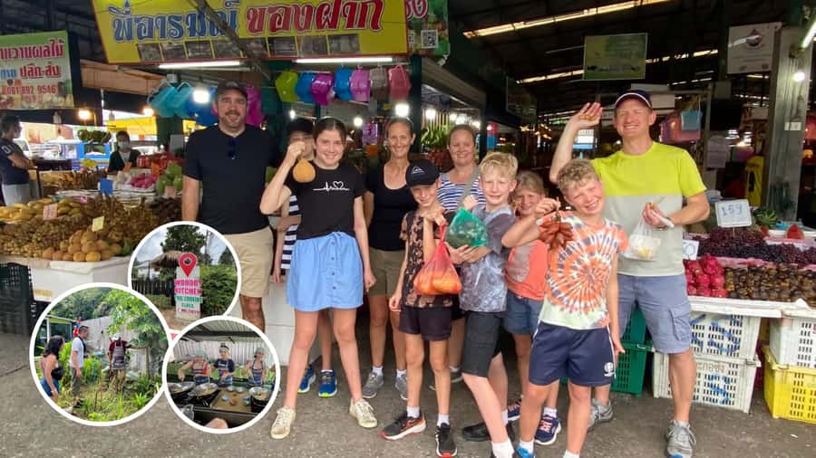 Phuket: Thai Cooking Class with Market Tour - Cooking in an open-air tropical garden