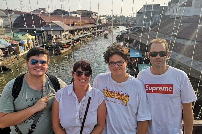 Private Excursion to Maeklong Railway & Amphawa Floating Markets - Wat Bang Kung and the tree-covered shrine