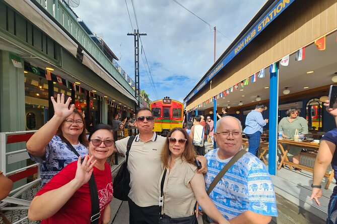 Private Floating Market, Train Market and After Rain Cafe Tour - Maeklong Railway Market and the Train Through the Stalls