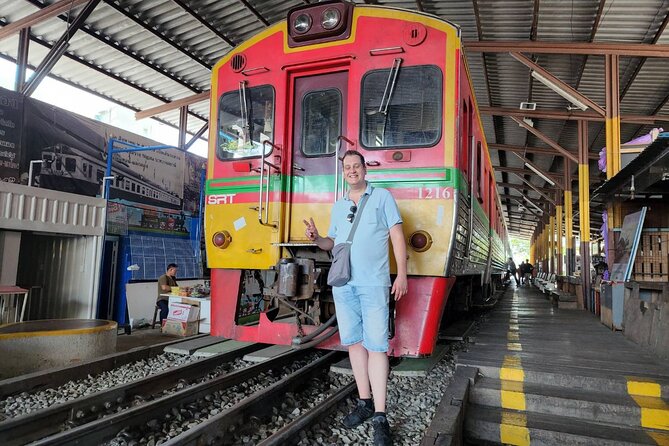 Private Maeklong Railway Market and Amphawa Day Tour from Bangkok - Mae Klong Railway Market and the passing train