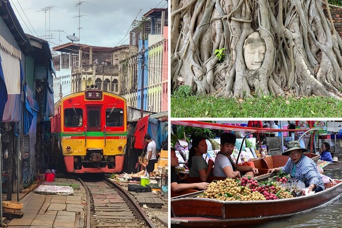 Private Tour to Railway Market Floating Market and Ayutthaya - Leaving Bangkok at 7:00 am