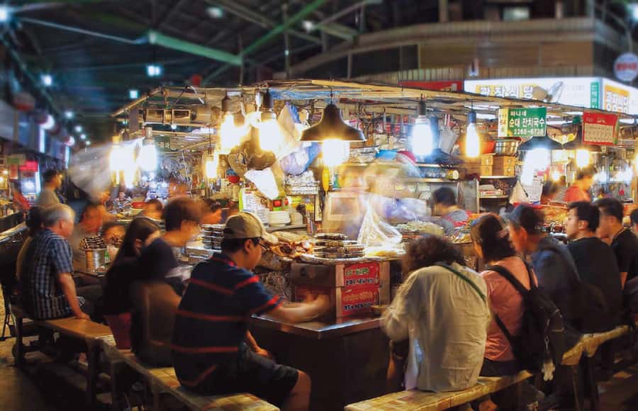 Seoul Evening Tour:Gwangjang Market&Naksan Park&Eungbongsan - Starting at Jongno 5-ga Station