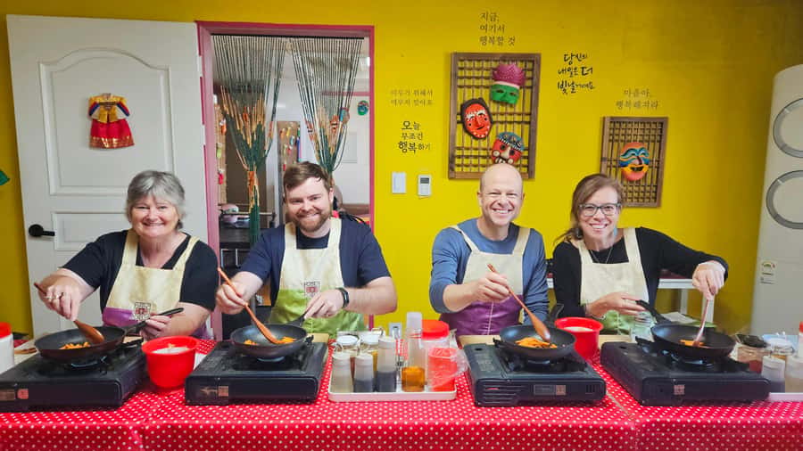 Seoul: Korean Cooking Class at a Local Home and Market Tour - Tal masks, Korean phrases, and the cultural extras