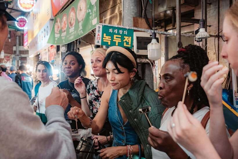 Seoul: Night Market Food Tour with Local Guide - What you eat during the two-hour route